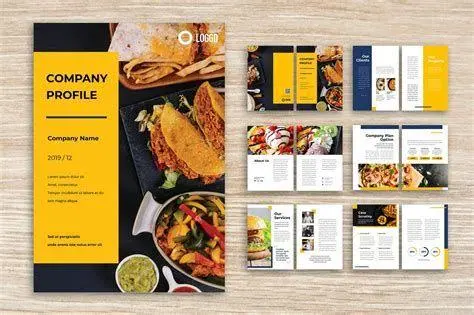 Layout Company Profile Kuliner Layout company profile makanan modern