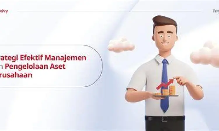 Manajer sedang mengecek daftar aset perusahaan di tablet