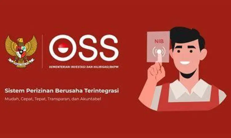 Tampilan dashboard sistem OSS RBA untuk pendaftaran izin usaha