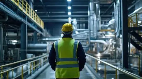 Inspeksi Rutin Berdasarkan Kebijakan K3 Petugas K3 melakukan inspeksi peralatan kerja