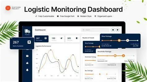 Teknologi Logistik Digital Dashboard sistem manajemen logistik digital