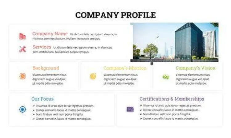 Desain PPT Profil Perusahaan Desain slide company profile minimalis dan modern