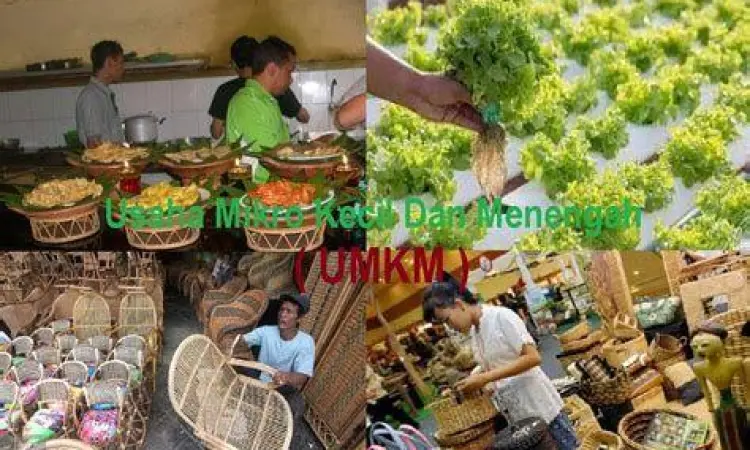 Foto pelaku usaha mikro sedang memproses produk makanan