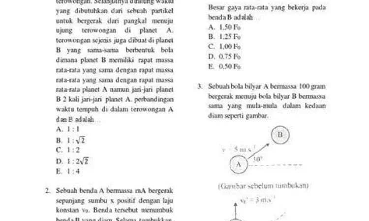 Siswa mengerjakan latihan soal fisika