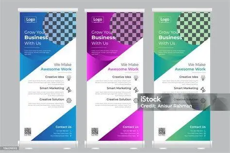 Desain Spanduk Minimalis desain spanduk perusahaan minimalis dengan tipografi bersih