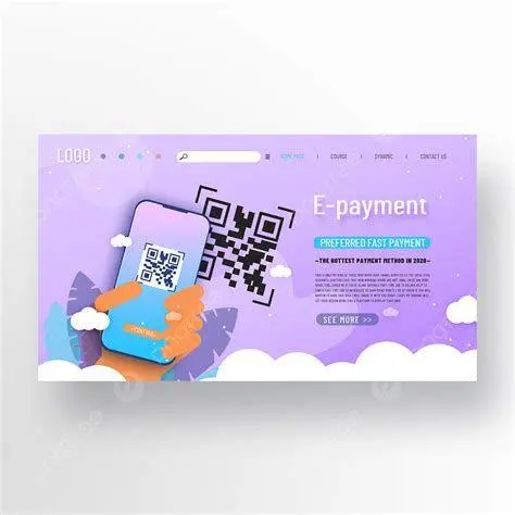 Spanduk Modern dengan QR Code contoh spanduk perusahaan modern dengan QR code