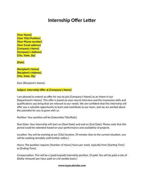 Contoh Template Penerimaan Template format surat penerimaan magang yang bersih