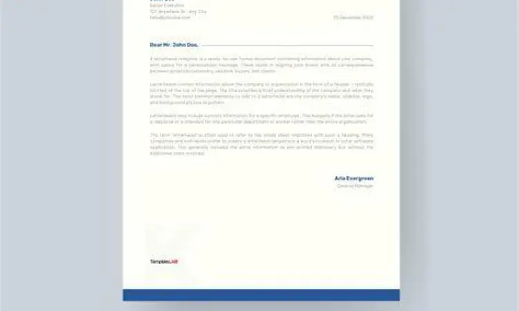 Kop Surat Perusahaan Struktur kop surat resmi perusahaan