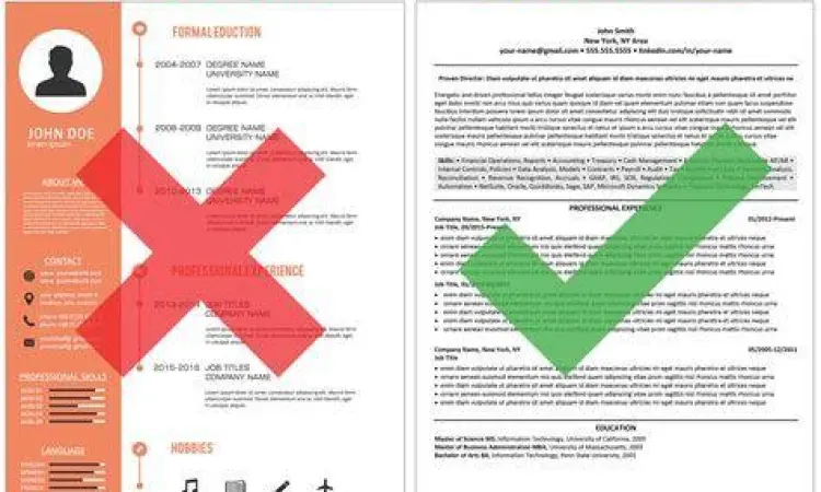 Perbandingan format CV ATS friendly dan CV kreatif