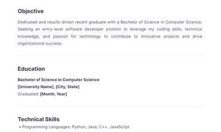 Checklist CV untuk lulusan baru atau fresh graduate