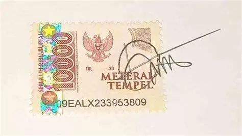 Legalitas Surat Pernyataan Tanda tangan di atas materai untuk dokumen resmi