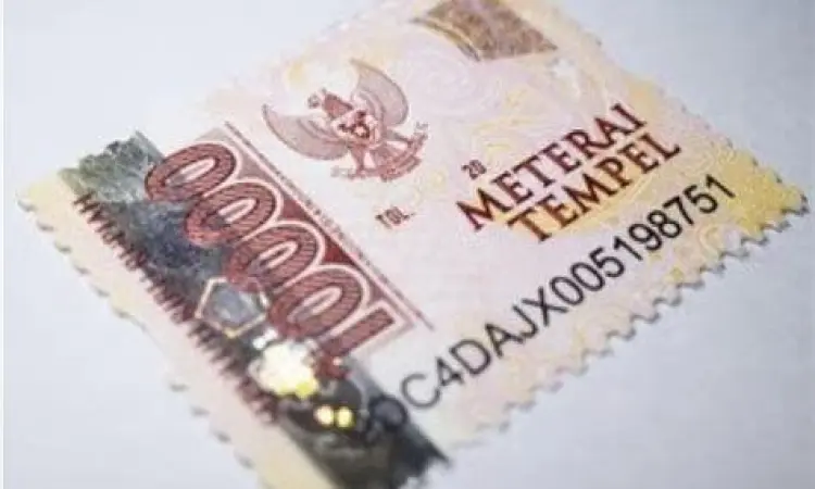 Materai Dokumen Legal Penggunaan materai pada dokumen surat pernyataan resmi