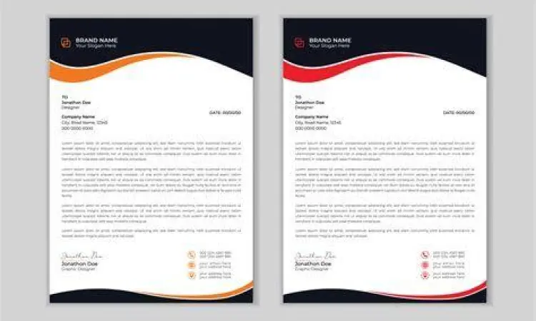 Struktur Kop Surat Resmi Contoh desain kop surat perusahaan resmi