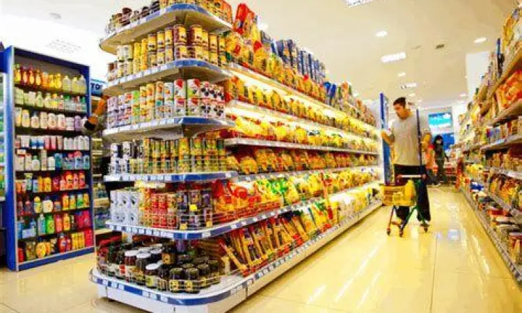 Visualisasi Display Produk Retail Rak produk di perusahaan dagang ritel modern