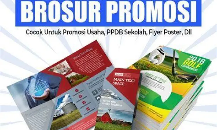Berbagai macam produk promosi hasil cetakan digital