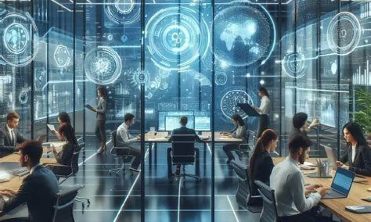 Digitalisasi Perusahaan Transformasi digital dalam lingkungan kantor modern