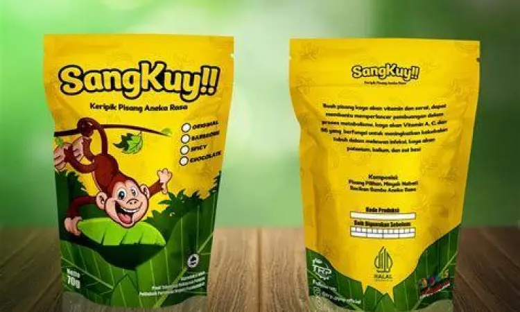 Kemasan makanan ringan yang menarik