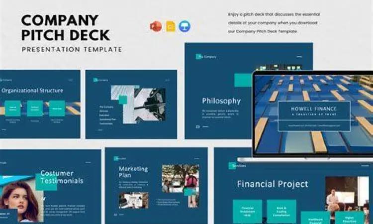 Struktur slide pitch deck bisnis profesional