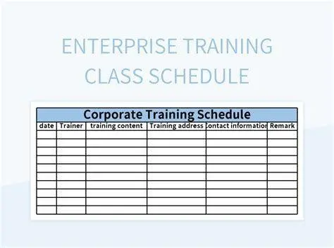Rencana Pelatihan Tahunan Jadwal pelatihan karyawan perusahaan