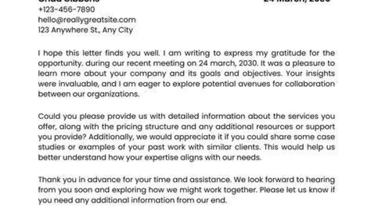 Struktur anatomi surat bisnis resmi perusahaan