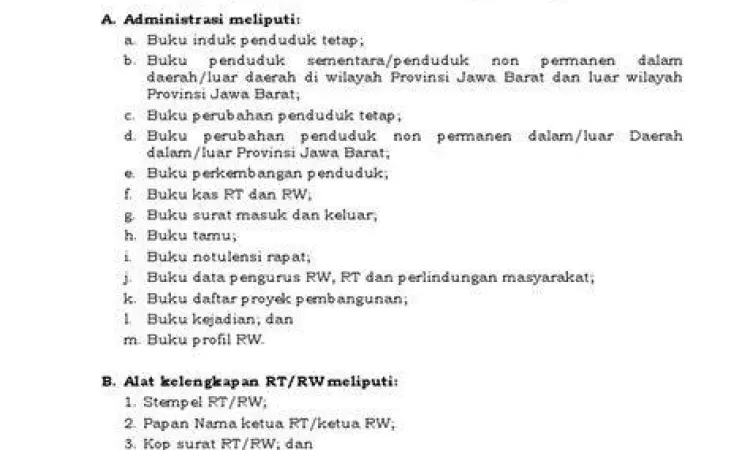 Surat Pengantar RT RW Dokumen administrasi surat pengantar RT dan RW