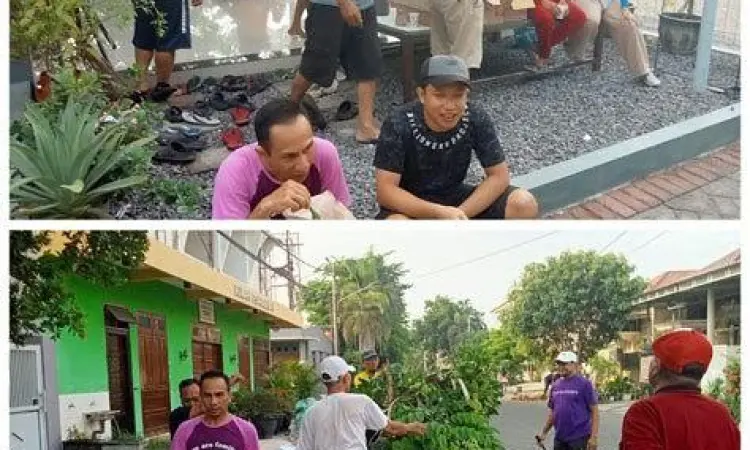 Kegiatan usaha UMKM di lingkungan warga