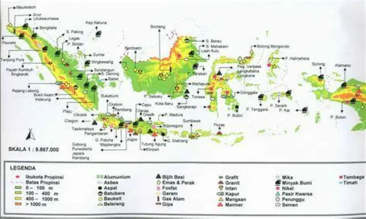Peta wilayah pertambangan resmi