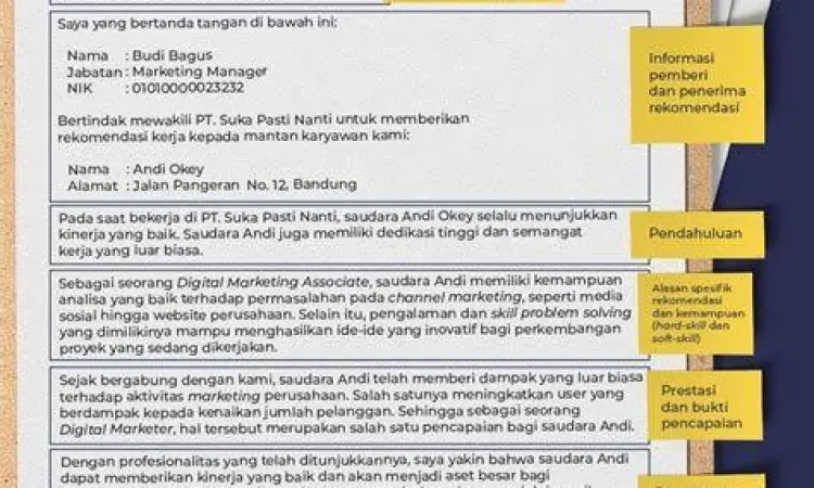Surat Rekomendasi Magang Contoh surat rekomendasi magang