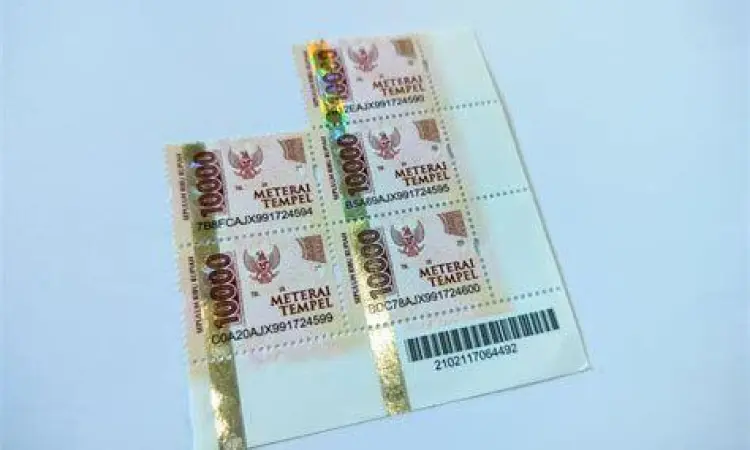 Penggunaan materai pada dokumen hukum di Indonesia