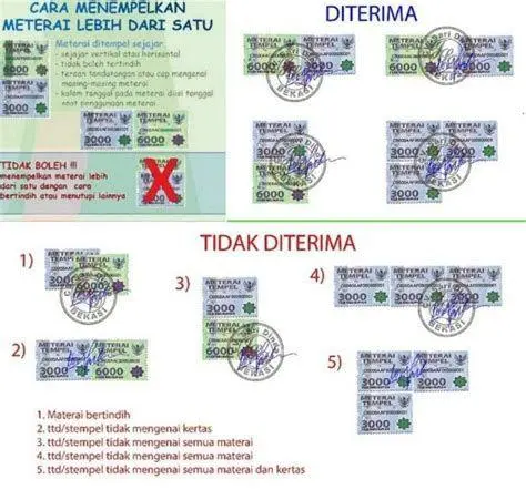 Legalitas Materai 10000 Posisi tanda tangan pada materai surat pernyataan