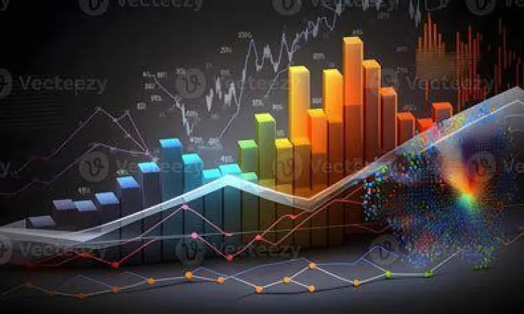 Grafik pertumbuhan bisnis dan analisis data