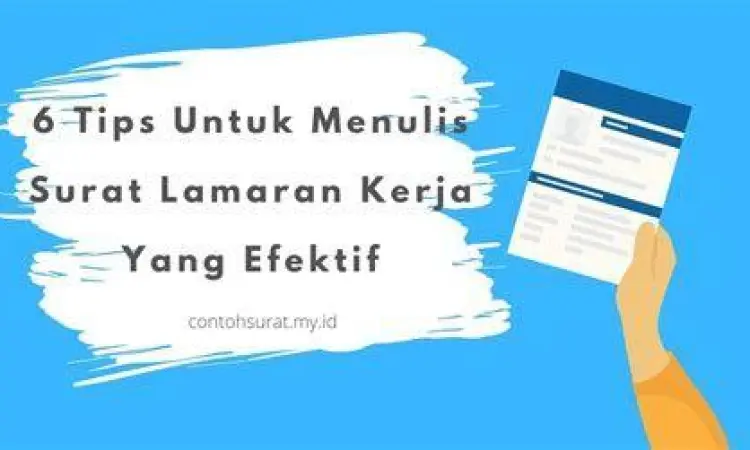 Tips menulis surat lamaran kerja yang menarik HRD