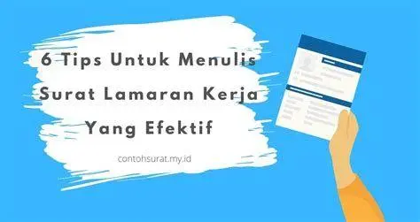 Tips Menulis Lamaran Kerja Tips menulis surat lamaran kerja yang menarik HRD