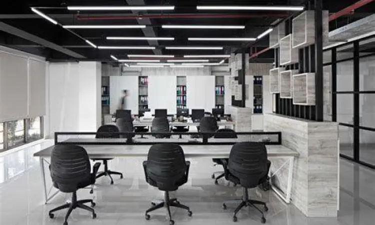 Layout Kantor Open Plan Desain interior kantor konsep open plan modern