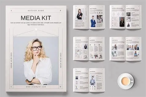 Desain Media Kit Modern Layout desain media kit bisnis profesional