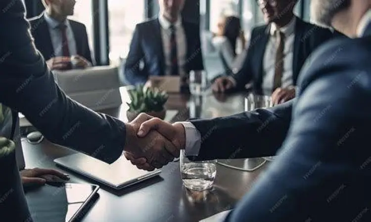 Kesepakatan sukses setelah negosiasi bisnis