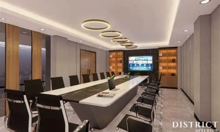 Lingkungan kantor profesional yang menerapkan peraturan perusahaan