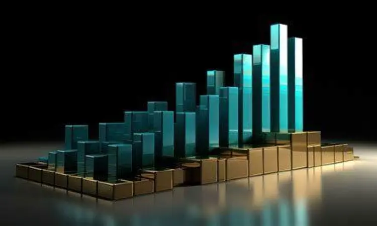 Grafik pertumbuhan keuangan bisnis