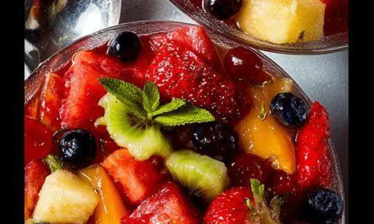 Dapur Produksi Salad Buah Proses persiapan bahan salad buah di dapur bersih