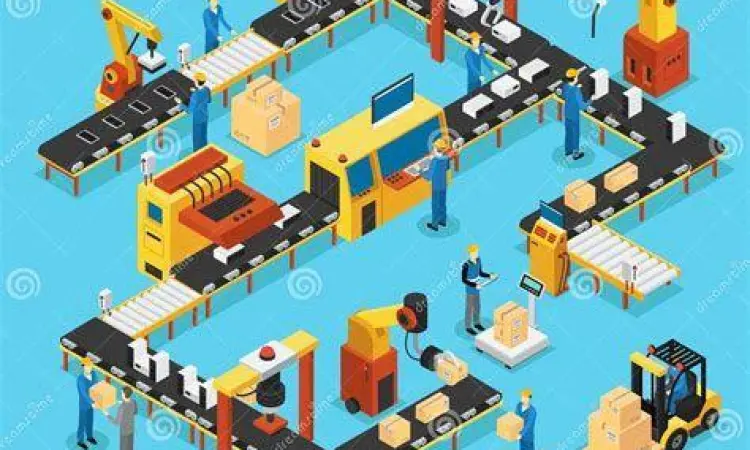 Lini produksi manufaktur yang terintegrasi