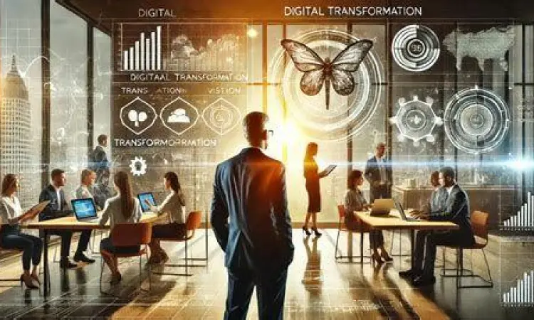 Tim kolaborasi dalam transformasi digital bisnis