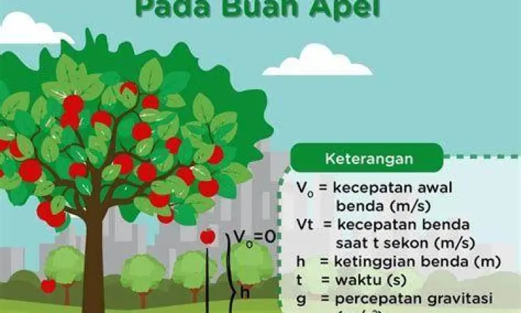 Ilustrasi benda jatuh bebas dari ketinggian h