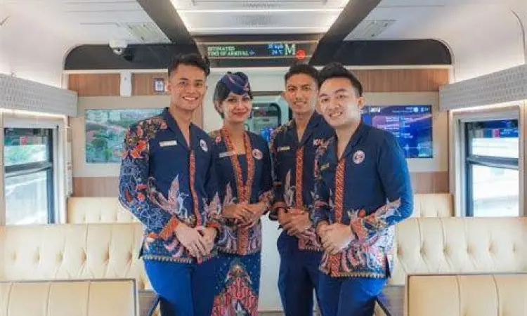 petugas prama kai melayani penumpang dengan profesional