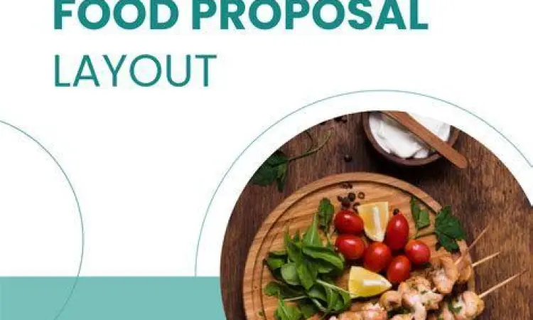 Template Proposal Online Template desain proposal usaha makanan di aplikasi desain online