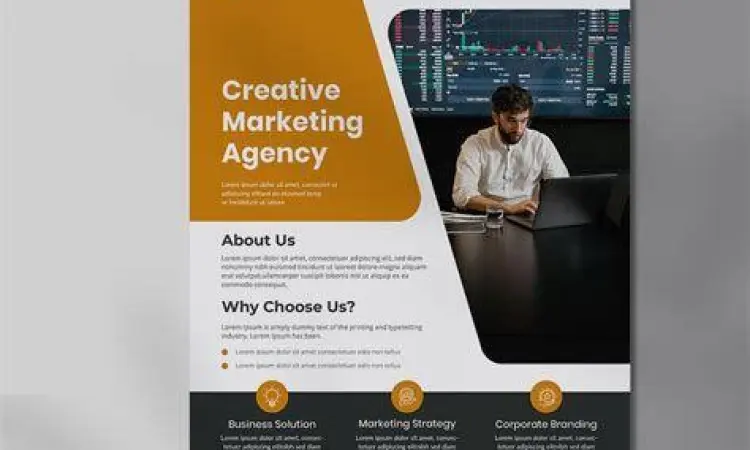 Desain Flyer Perusahaan Modern Contoh flyer perusahaan dengan desain minimalis