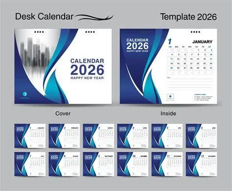 Contoh Kalender Meja Eksklusif Desain kalender meja perusahaan modern