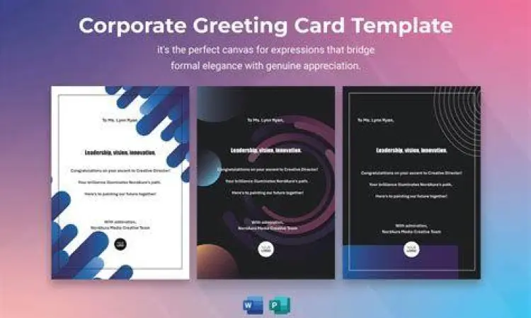 desain kartu ucapan profesional untuk perusahaan