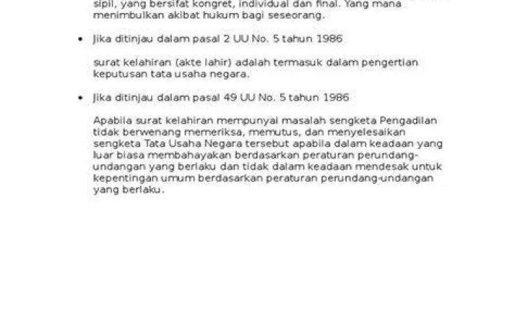 Dokumen Keputusan Tata Usaha Negara yang menjadi objek sengketa