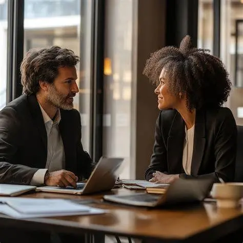 Negosiasi Gaji Pertemuan negosiasi gaji antara HR dan kandidat