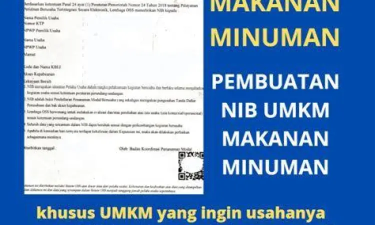 Contoh dokumen NIB dari sistem OSS RBA terbaru